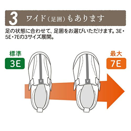 つま先ひろびろサポート【7E】 | あゆみシューズショップ公式